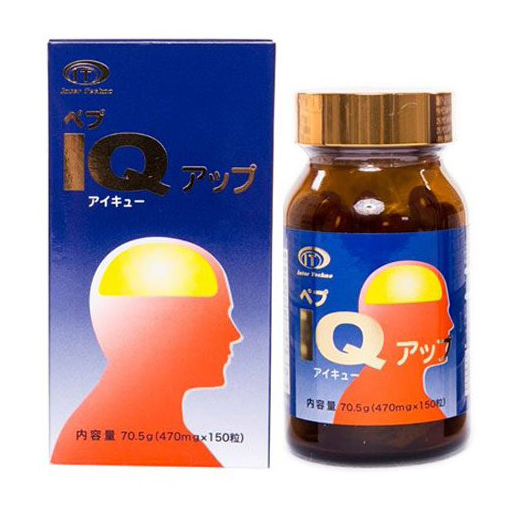 Viên Uống Bổ Não Hỗ Trợ Tăng Cường Trí Nhớ Pep IQ Up Inter Techno Nhật Bản 150 Viên
