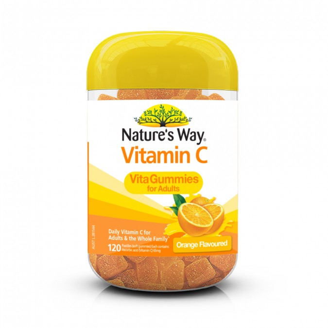 Kẹo dẻo bổ sung Vitamin C cho người lớn Nature’s Way Vitamin C Vita Gummies for Adults Australlia 120 viên