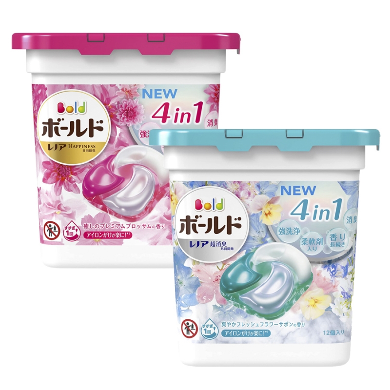 Viên Giặt Xả Quần Áo 4D Bold GELBALL Nhật Bản