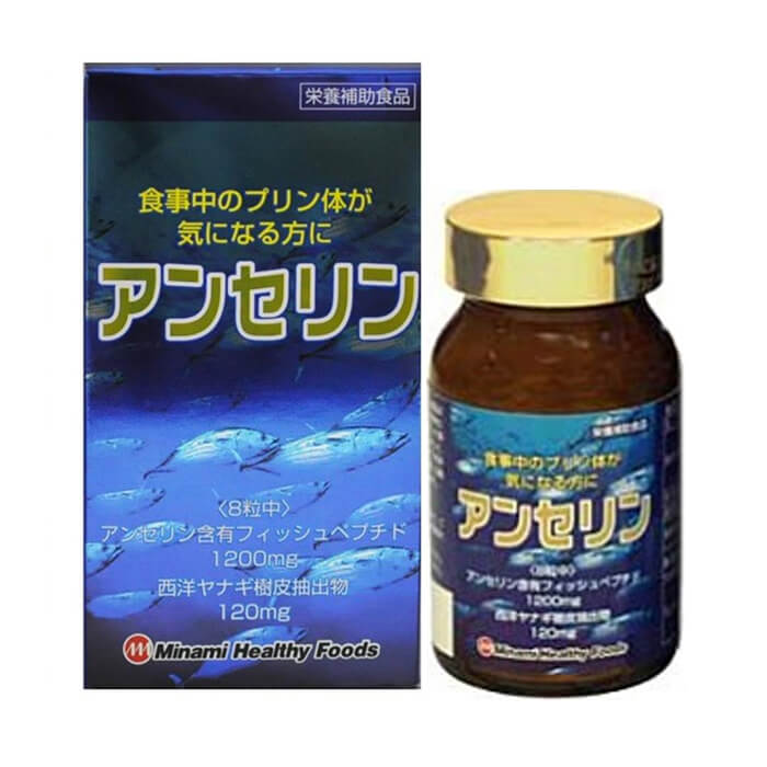 Viên hỗ trợ trị gout Anserine Minami Healthy Foods 240 viên Nhật Bản