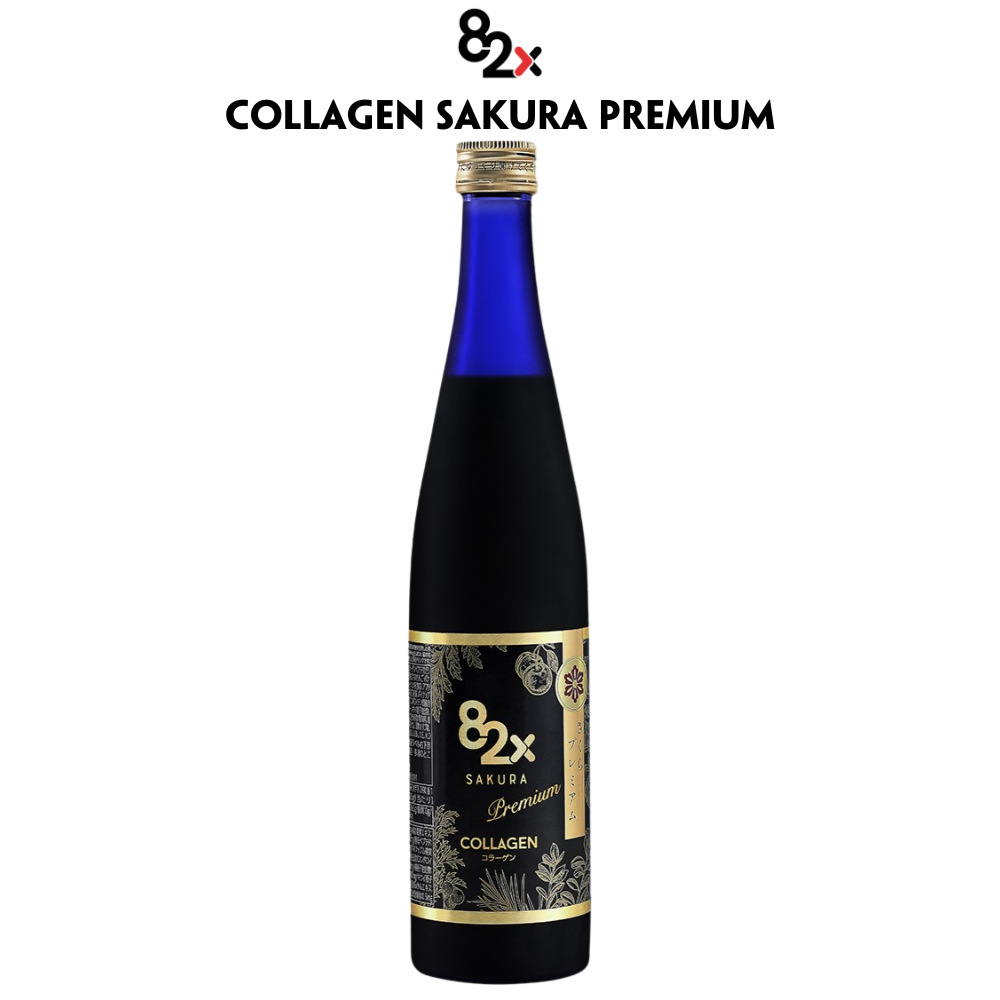 Nước Uống Đẹp Da Collagen 82x Sakura Premium 120000mg Nhật Bản 500ml
