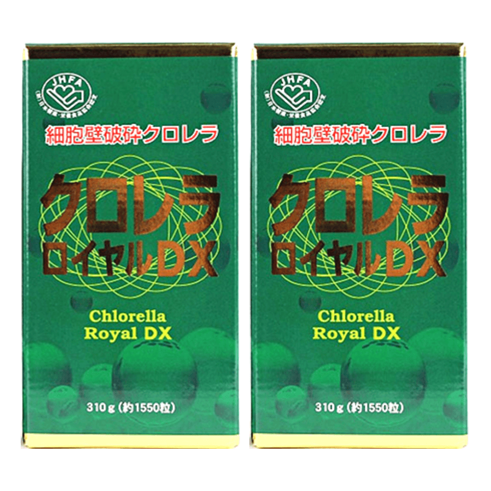 Combo 2 Hộp Tảo Lục Hoàng Gia Chlorella Royal DX Nhật Bản 1550 viên