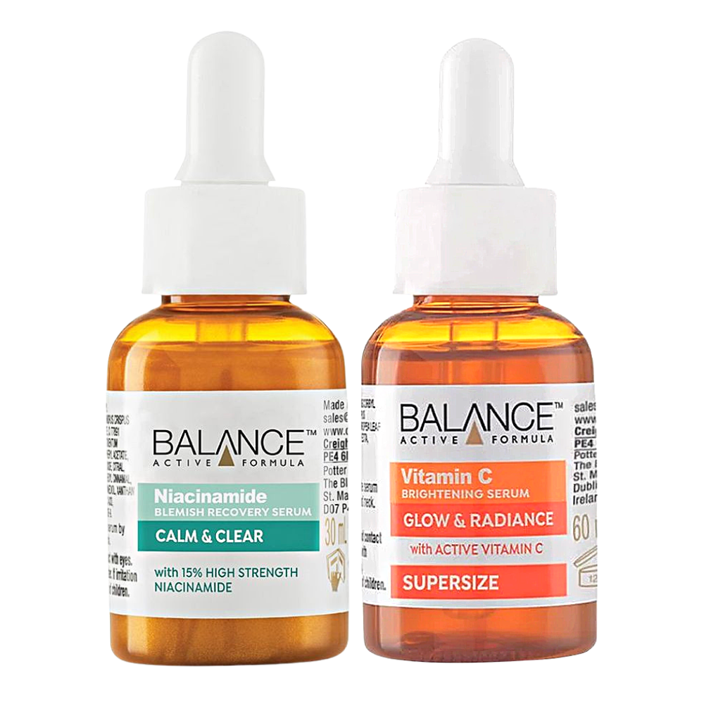 Combo serum ngừa mụn, giảm thâm và làm sáng da Balance Vitamin C và Niacinamide Serum 30ml/chai