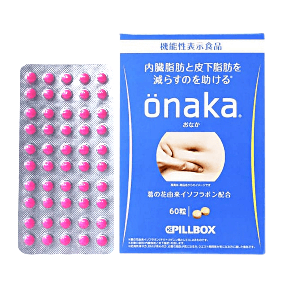 Combo Hỗ Trợ Táo Bón, Giảm Cân, Giảm Mỡ Bụng Hiệu Quả (1 Vỉ Viên Uống Nhuận Tràng, Viên Uống Onaka Pillbox)