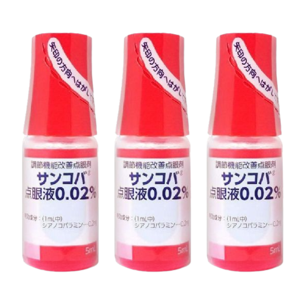 Combo 3 Nhỏ Mắt Sancoba Nhật Bản 5ml - Hỗ Trợ Thị Lực, Hạn Chế Tăng Độ Cận