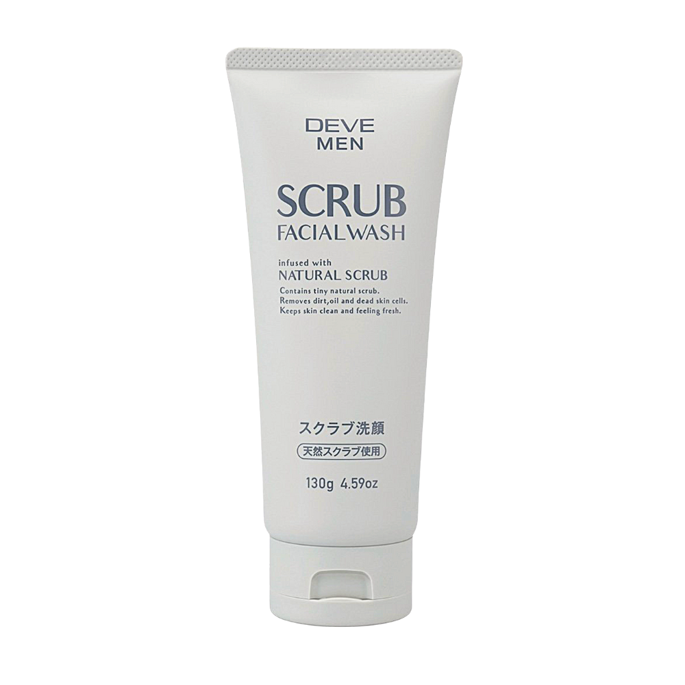 Sữa Rửa Mặt Hạt Scrub Dành Cho Nam Deve Nội Địa Nhật Bản 130g
