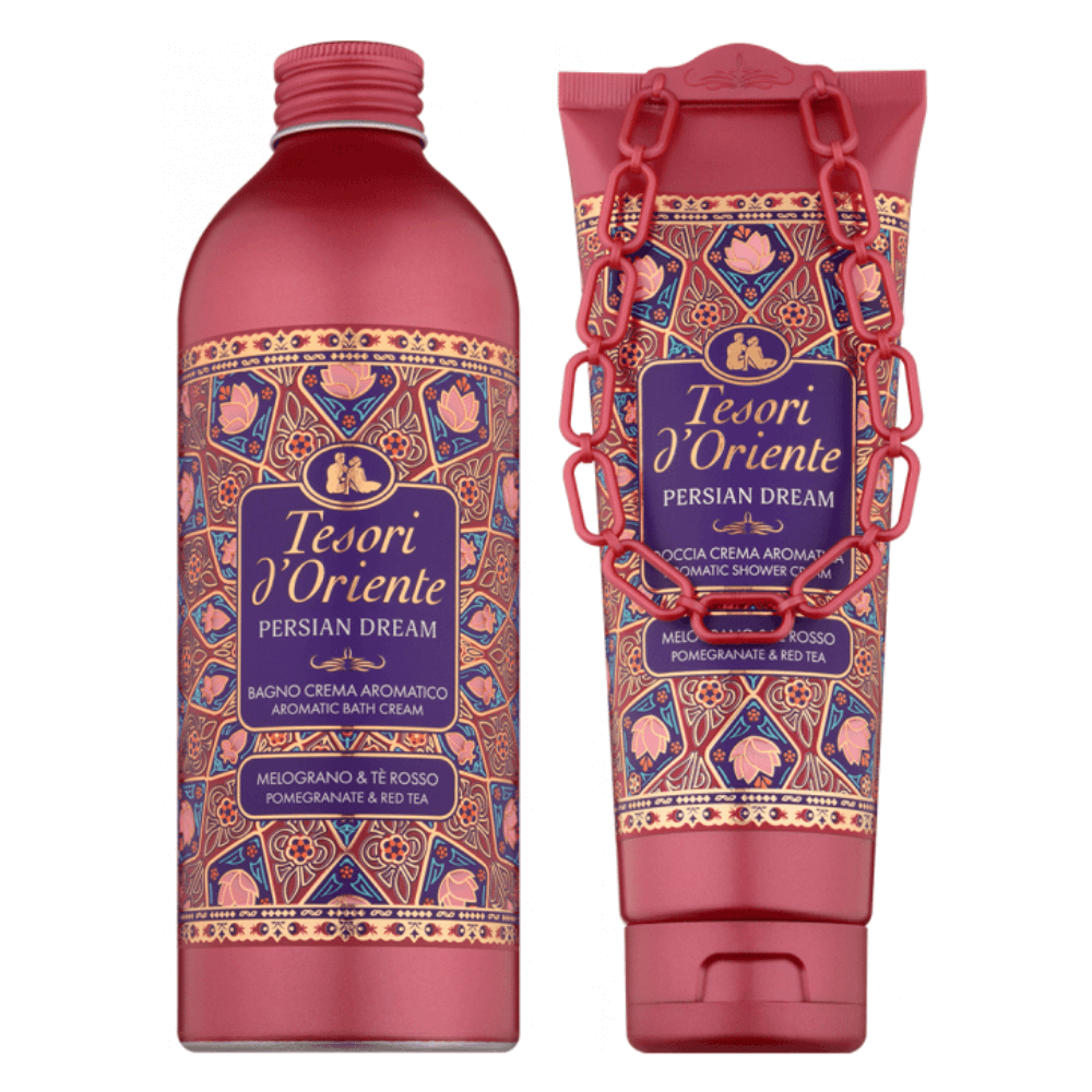 Combo Sữa Tắm Hương Nước Hoa Cao Cấp Tesori d'Oriente Giấc Mơ Ba Tư (Chai 500ml - Tuýp 250ml)