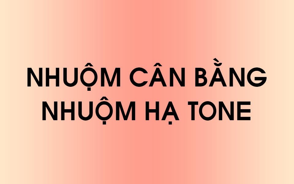 Nhuộm cân bằng - Nhuộm hạ tone (Giảm độ sáng)