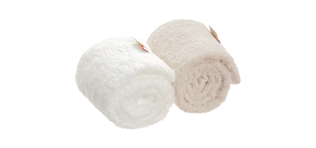 Khăn mặt Orunet set 2 cái/ hộp mix 2 màu white -beige - 35*85cm mã 0401208