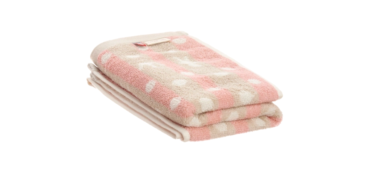 Khăn cotton họa tiết chấm bi Orunet OG1005 - Imabari Towel - Chất liệu 100% cotton.