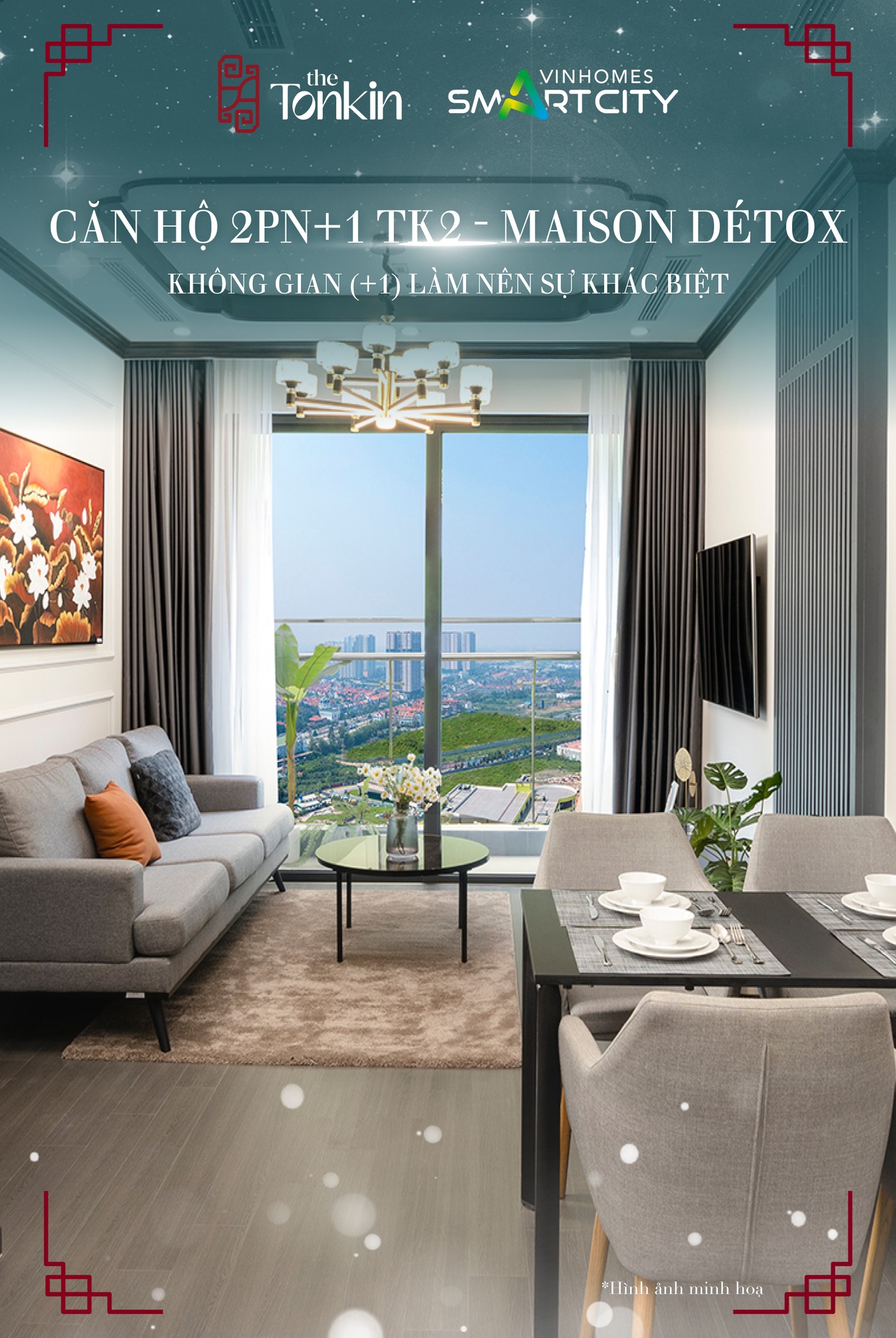 CĂN HỘ 2PN+1 TK2 - MAISON DÉTOX - KHÔNG GIAN (+1) LÀM NÊN SỰ KHÁC BIỆT