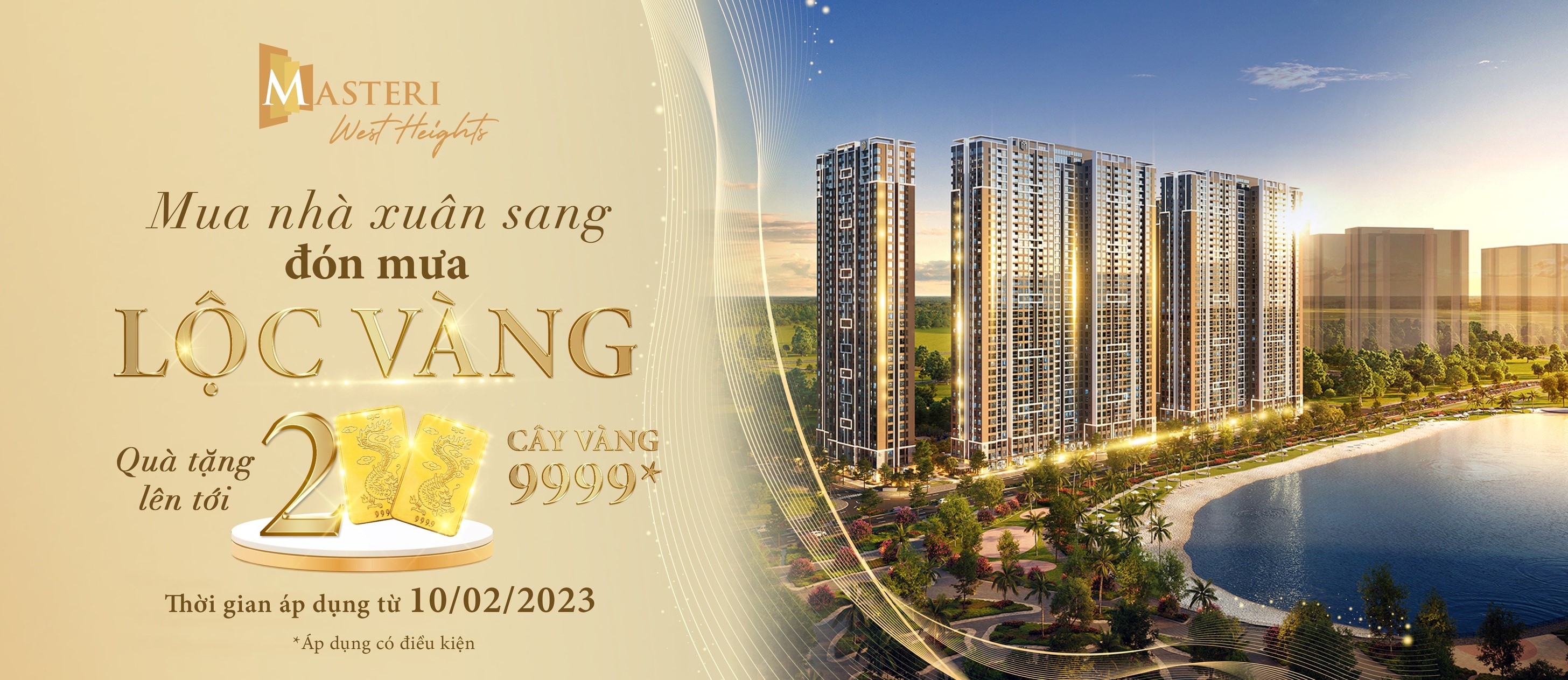 CƠ HỘI MUA NHÀ NHẬN QUÀ TẶNG LÊN TỚI 2 CÂY VÀNG