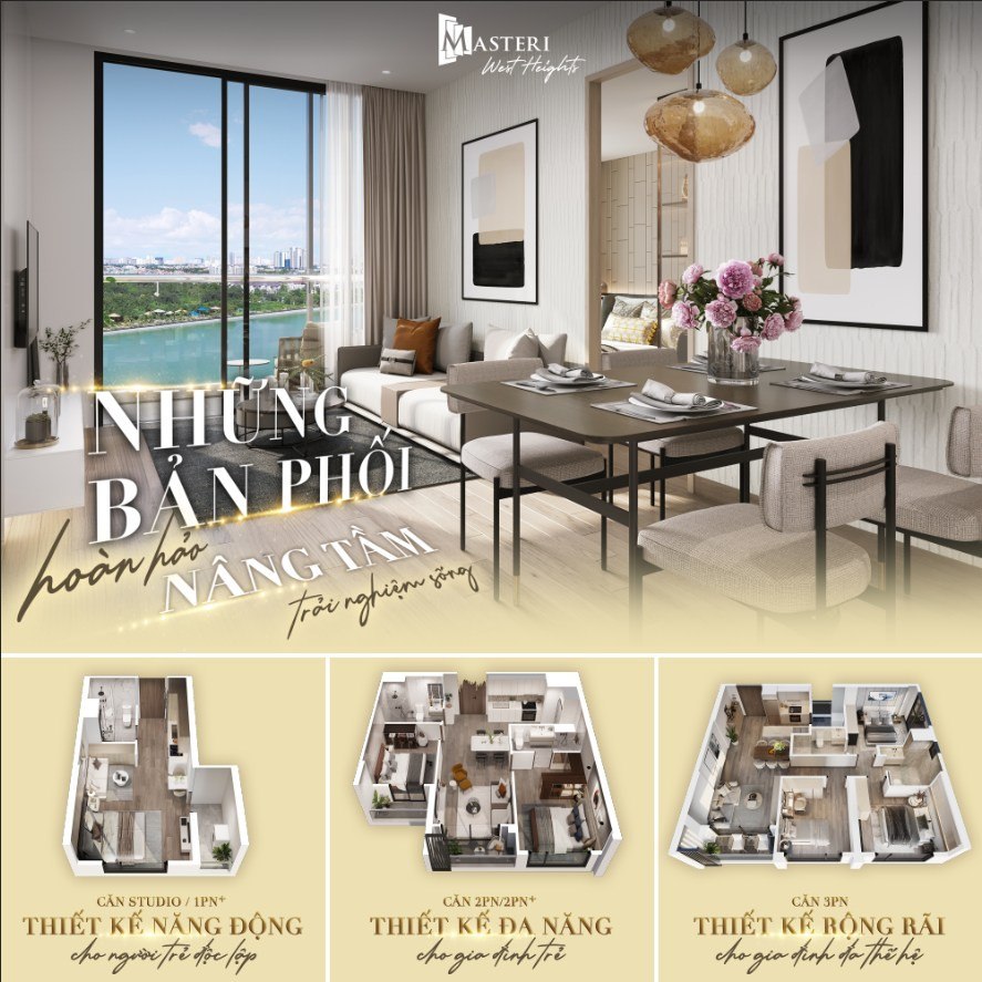 KHÁM PHÁ CĂN HỘ MASTERI WEST HEIGHTS - NHỮNG “BẢN PHỐI HOÀN HẢO” NÂNG TẦM TRẢI NGHIỆM SỐNG