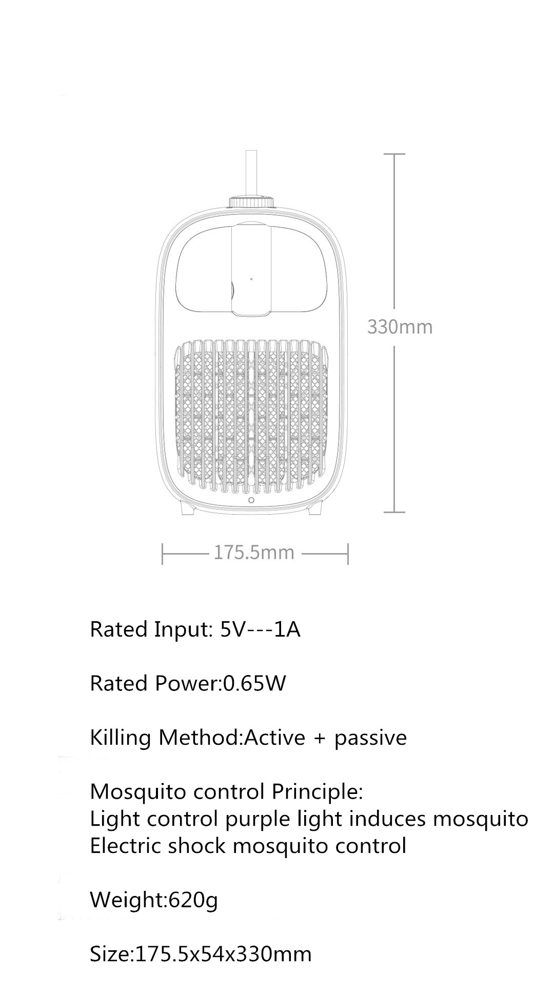Đèn muỗi Yeelight Mosquito Repellant Lamp 2 trong 1 (có tần số đuổi muỗi côn trùng) 3 Đèn muỗi Yeelight