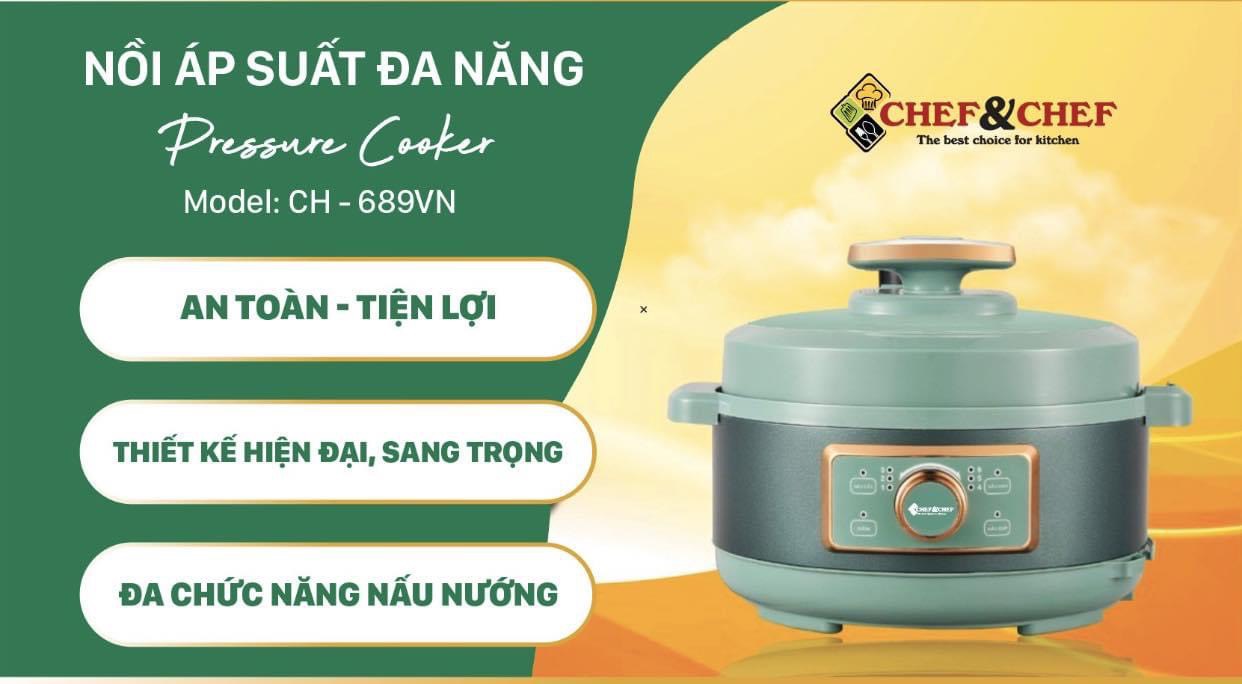 Nồi áp suất đa năng CHEF&CHEF 689VN