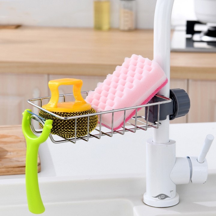 Giá Inox Gắn Vòi Nước Cho Khu Bếp, Giá Để Đồ Như Giẻ Rửa Bát, Chén Đĩa và Miếng Cọ Nồi, Xoong, TakyShop 4008 11 20210610 150934442 ios
