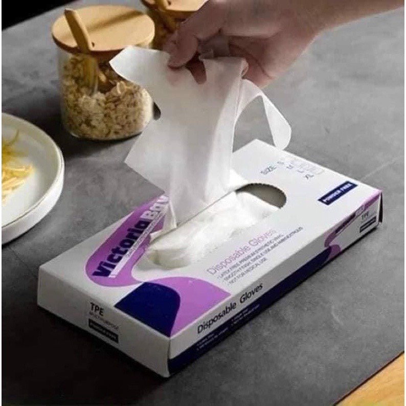 Hộp 100 Găng Tay Mỏng, Siêu Dai, Dùng 1 Lần, Nấu Ăn - Làm Bếp - Vệ Sinh - Tiện Dụng Trong Nhà - TakyShop 5858 17 22fe0078 706d 4c85 9d6b 38455ea7e5d3