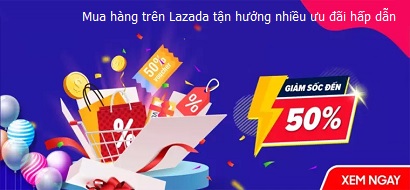 mua hàng tại Lazada được hỗ trợ vận chuyển