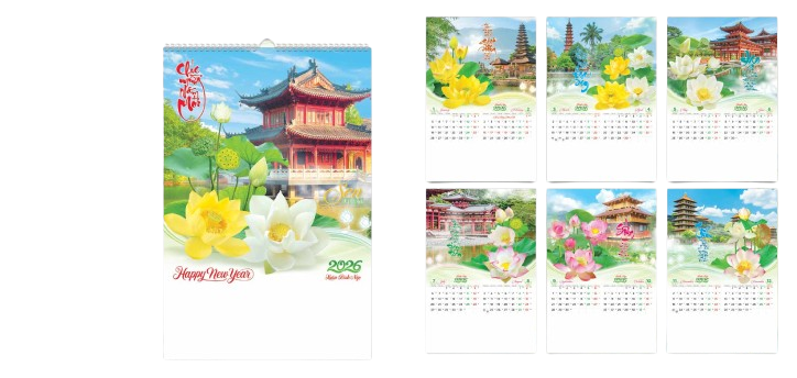 Lịch lò xo 7 tờ 2026-HT