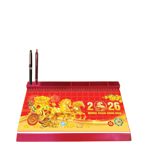 Lịch bàn 52 tuần đế nhựa 2026-V