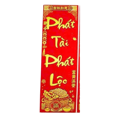 Tết - Liễn Nhung - 6x19cm-KTN