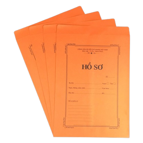 Bao hồ sơ A4 vàng/cam F100-SM/NY (Cái)