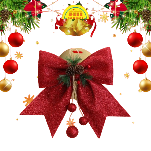 Noel-Nơ trang trí 25x30cm 91-201-JC