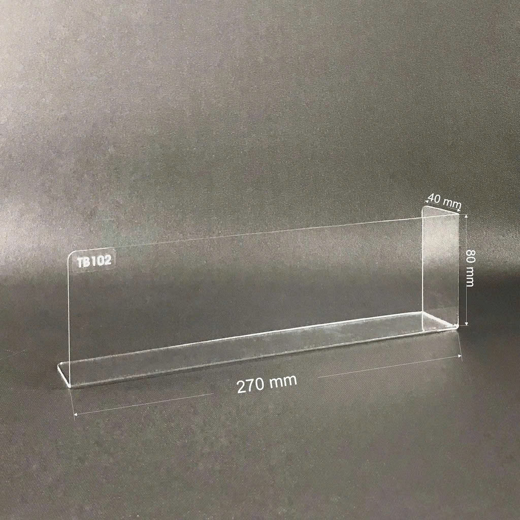 Kệ mica chữ L Enter TB102 270x40x80mm mica dày 2mm-SM