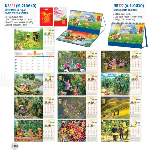 Lịch bàn 2 lò xo 2026-NB