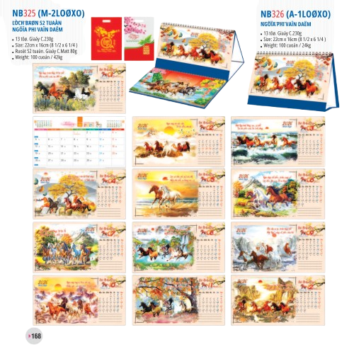 Lịch bàn 2 lò xo 2026-NB