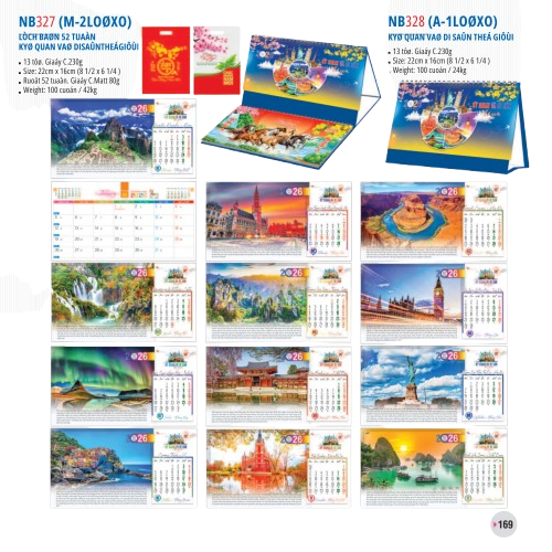 Lịch bàn 2 lò xo 2026-NB