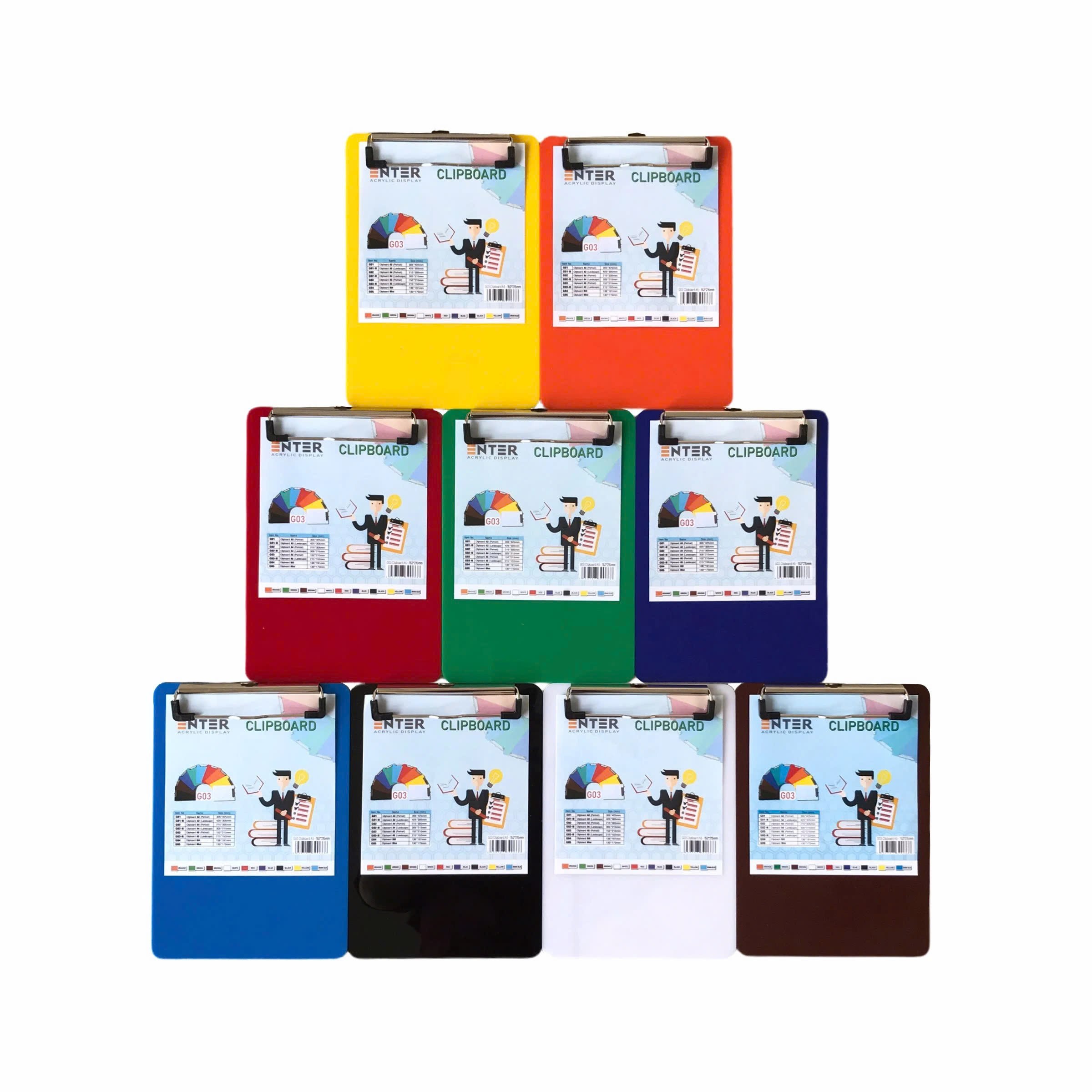 Bìa trình ký mica A5 G03 mỏng - 16.5x21.5cm -SM