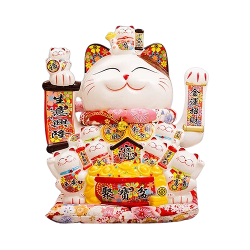 Mèo sứ 8" 0446-Or
