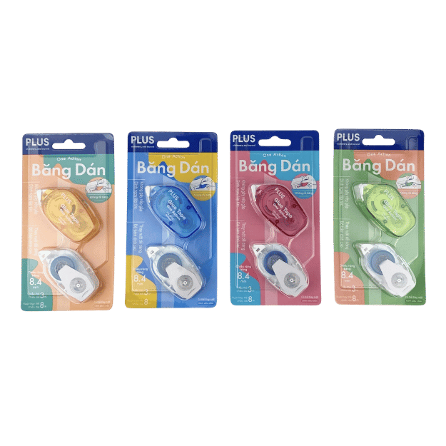 Băng dán Plus 120-V012 x.dương-HV