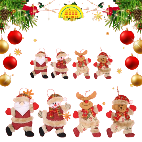 Noel-Mút nỉ trang trí 18cm-JC