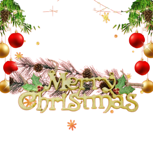 Noel-Chữ Merry lá trái đỏ 20cm 2c 91-702-JC