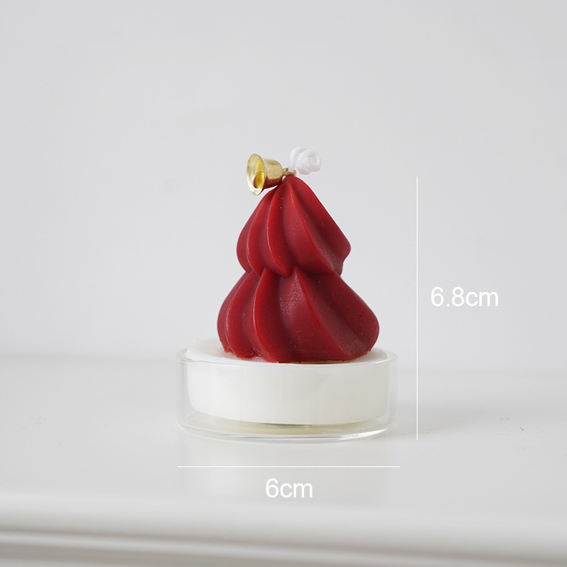 Nến thơm Noel 3d đế mica-BL