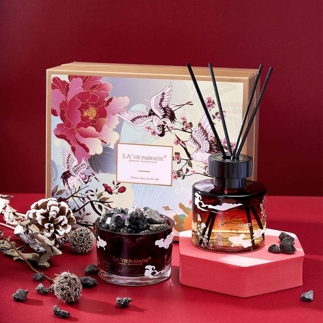 Set tinh dầu KT+ đá muối Lavie-BL