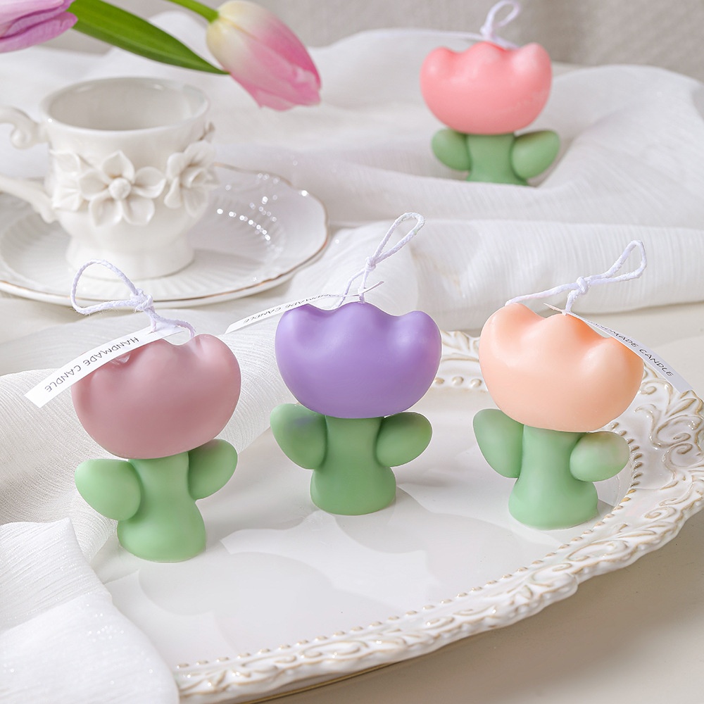 Nến thơm hoa tulip bầu-BL