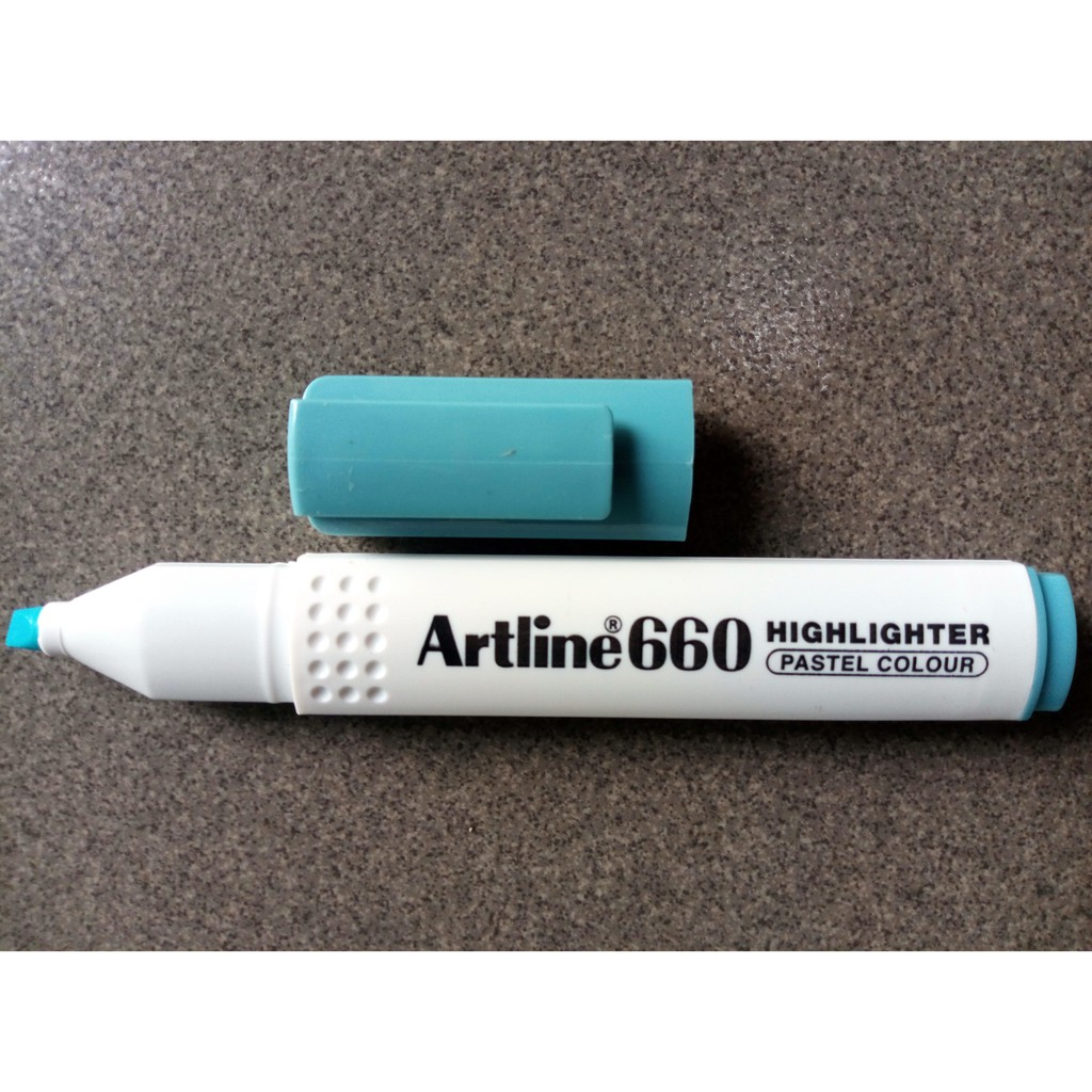 Dạ quang Artline Pastel 660 xanh-PM