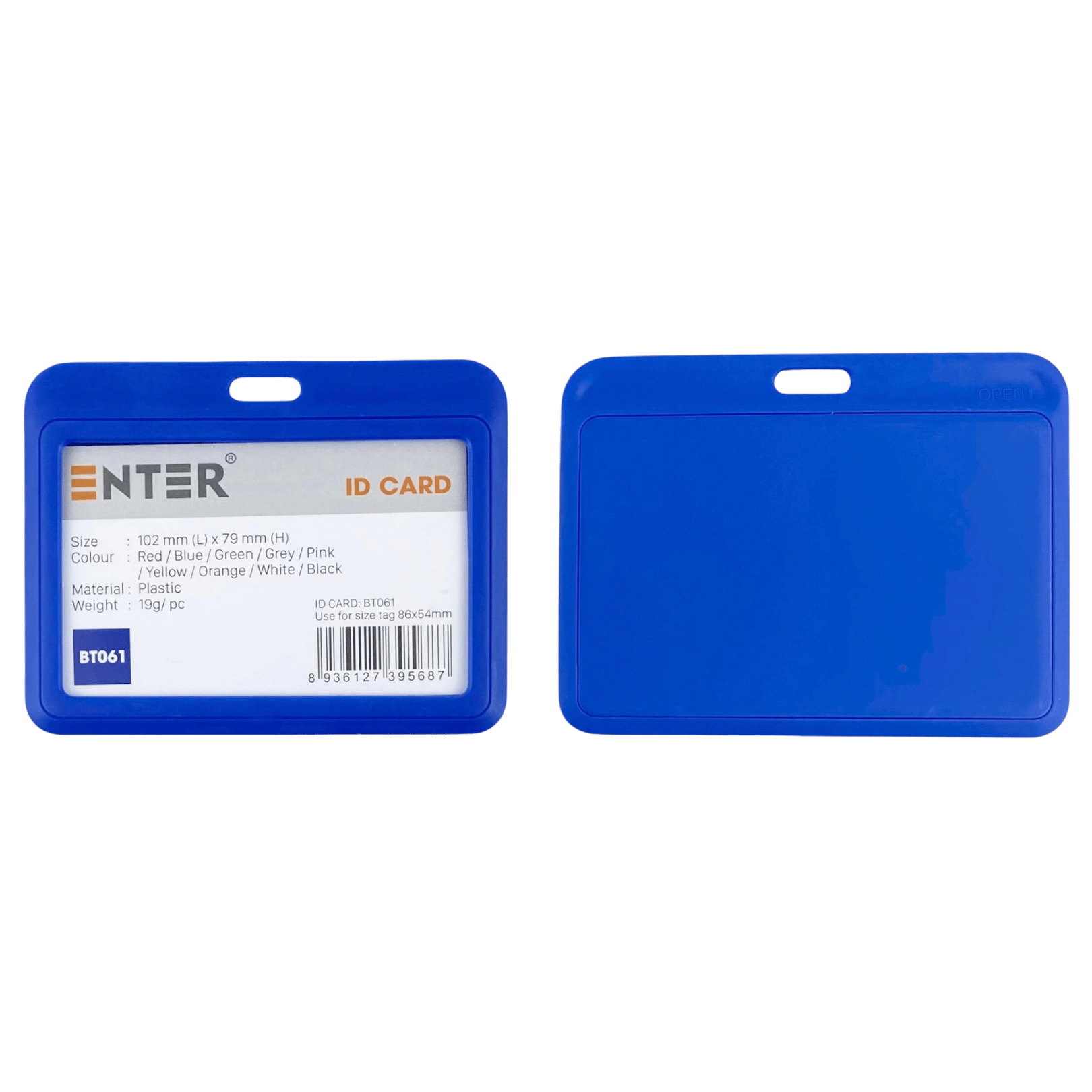 Bảng tên Enter BT061 5.4x8.6cm 1 mặt ngang x.dương-SM