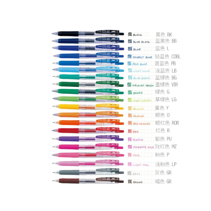 Bút nước Sarasa clip vintage JJ15 tím-MS