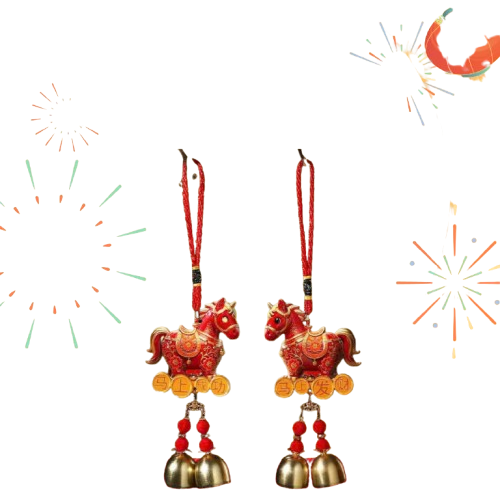 Tết-Trang trí thần tài/mèo/cá chuông-KTN