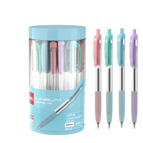 Bút bi Deli Q137C-BL xanh-LA