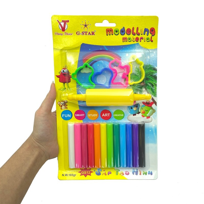 Đất nặn Gstar 12 màu GS12-200P-ĐH