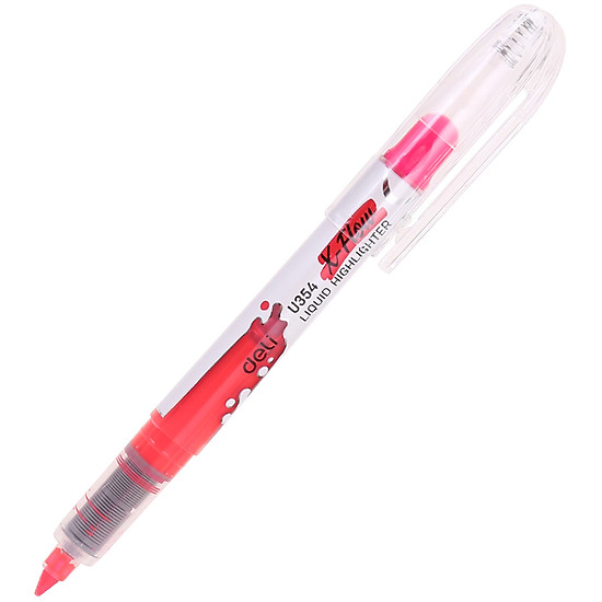 Dạ quang nước Deli U35440 Hồng