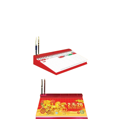 Lịch bàn 52 tuần đế nhựa 2026-V