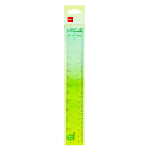 Thước 20cm Deli H653 cực quang-LA