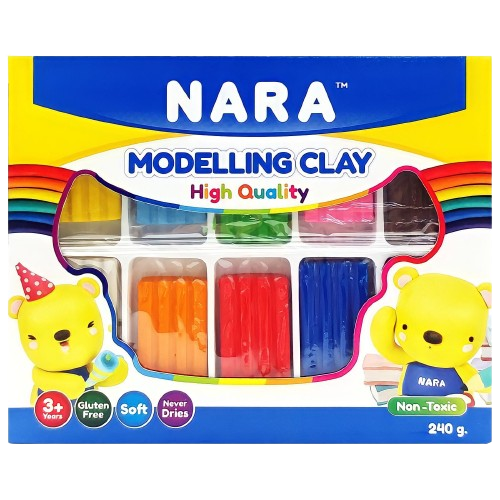 Đất nặn Nara 10 màu NA-BXTR-240-ĐĐ