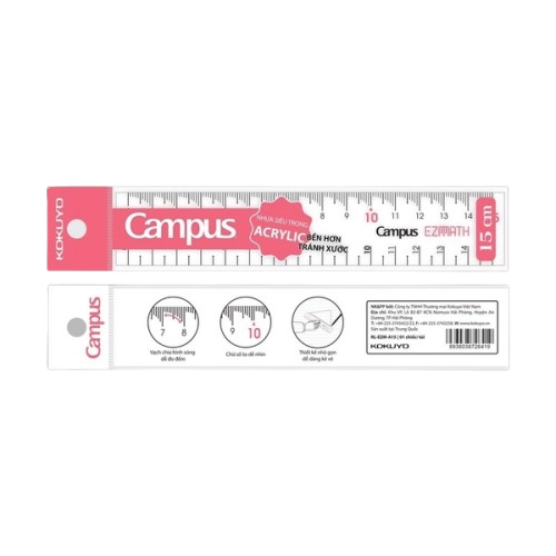 Thước Campus 15cm RL-EZM-A15-208